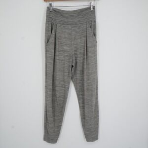 Vuori Lux Harem Pants Women XS Grey Heathered High Rise Athleisure Yoga Lounge
